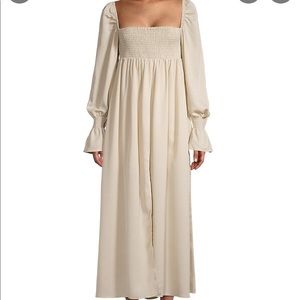 NWT WeWoreWhat On/Off Shoulder Dress in Crème Brûlée